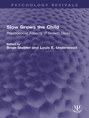cover image of Slow Grows the Child